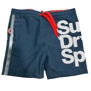 Superdry Tokyo Sport Swim Shorts Men's Size Small Navy